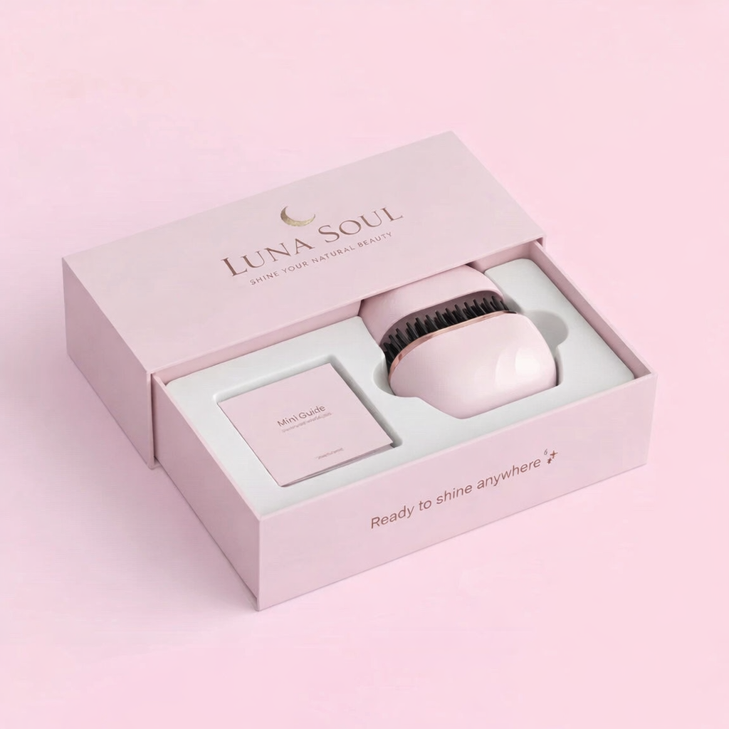 مشط استقامة شعر لاسلكي وشاحن USB - لمسة من الاناقة™